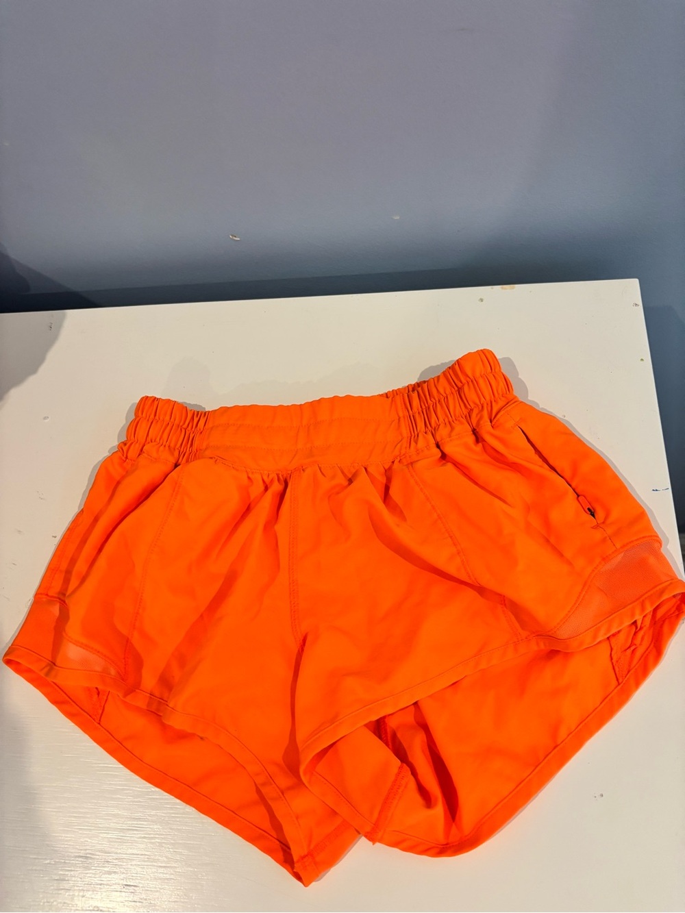 Amazon Women’s Neon Orange Athletic Shorts